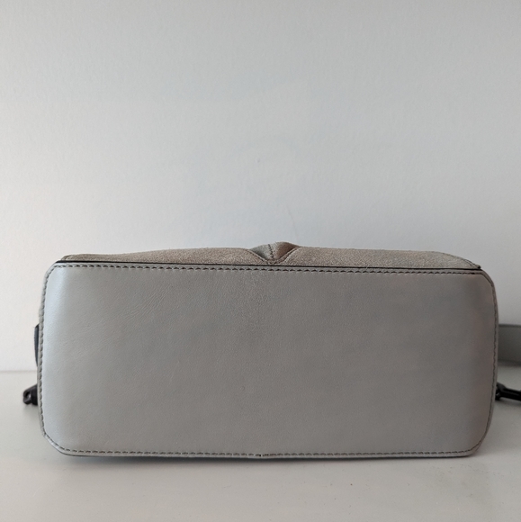 Rag & Bone Grey Suede Chain Link Bag - Picture 3 of 8